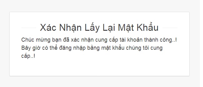 xac nhan lay mat khau